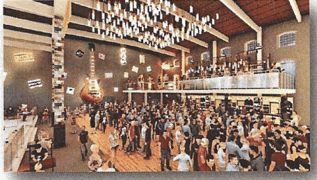 Nashville Room — proposed dance-floor and balcony view.