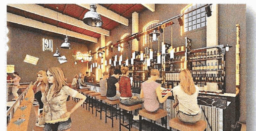 Nashville Room — proposed balcony bar.