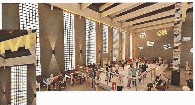 Nashville Room — proposed seating and booth section.